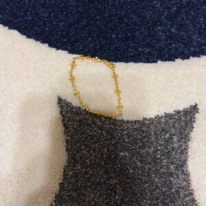 Chrome Hearts Tiny E Gold Bracelet Size 7.5 inch